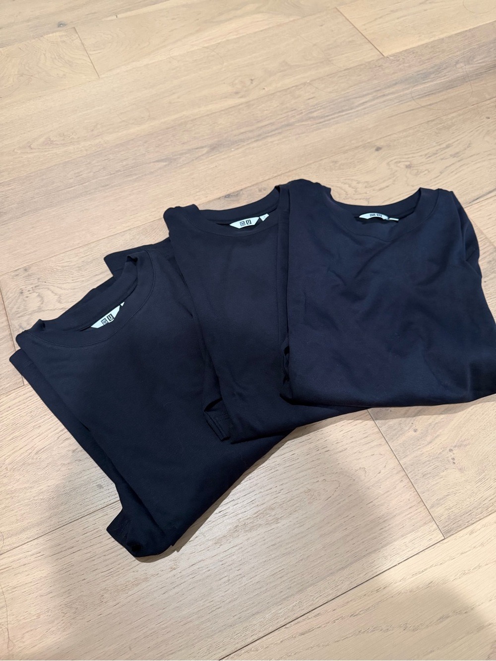 Uniqlo Black Oversized T-Shirt - Set of 3